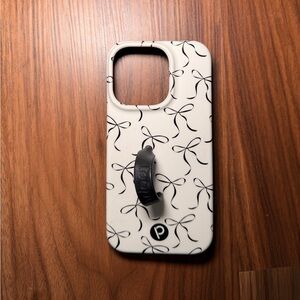 Loopy Case Black and White Bow Design Phone Case